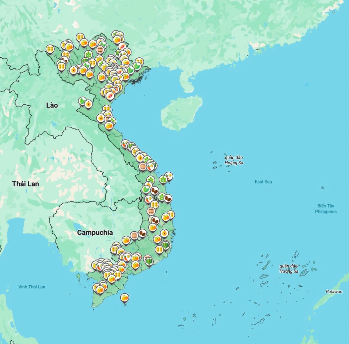 Bản đồ Nông sản Việt