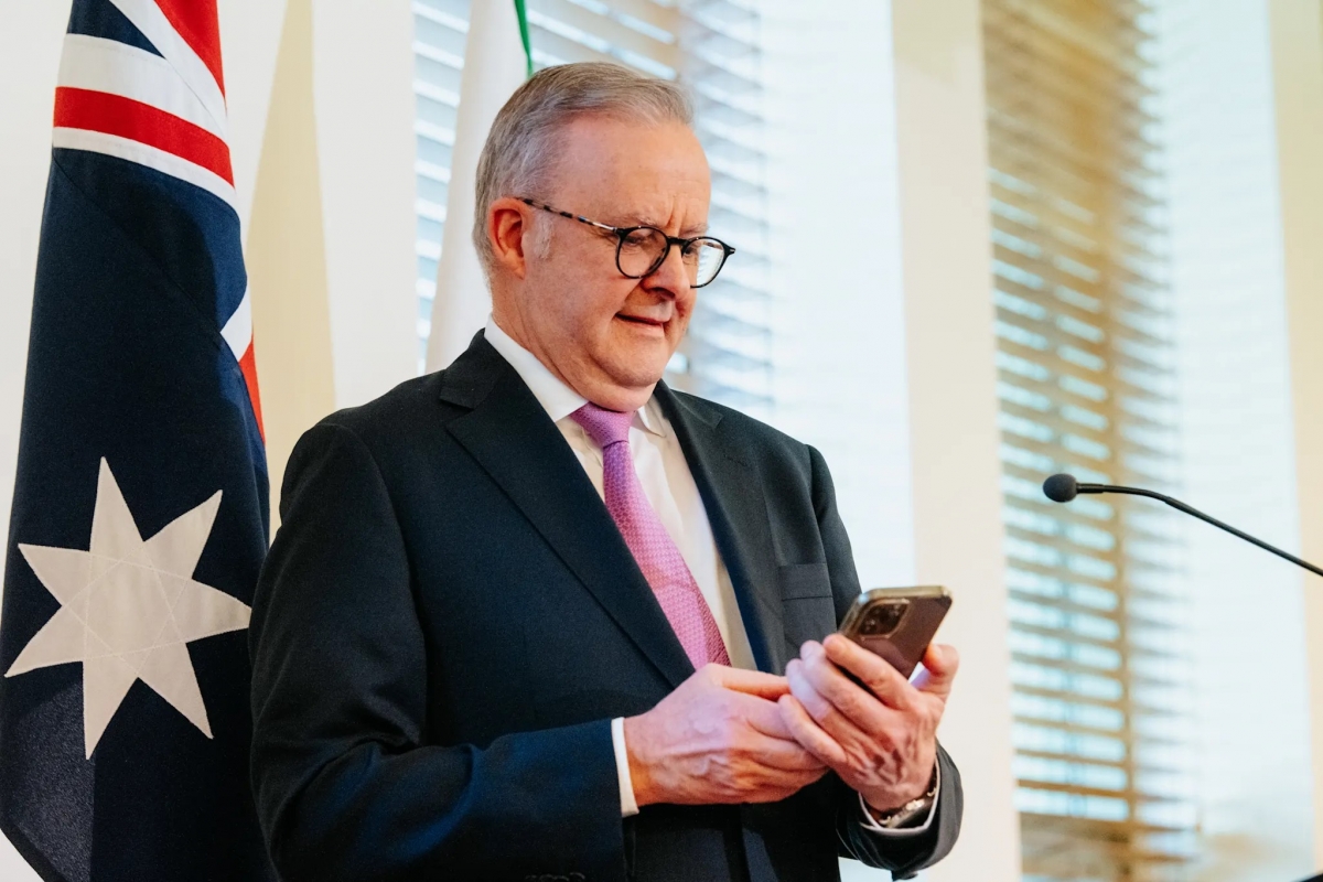 Số điện thoại cá nhân của Thủ tướng Australia Anthony Albanese bị công bố trên trang web đăng ký tại Mỹ. Nguồn_James Brickwood