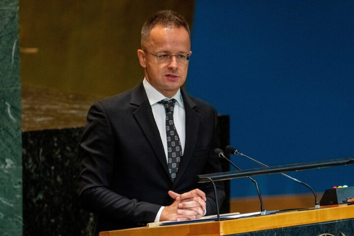 Bộ trưởng Ngoại giao và Thương mại Hungary Peter Szijjarto (Ảnh-Reuters)