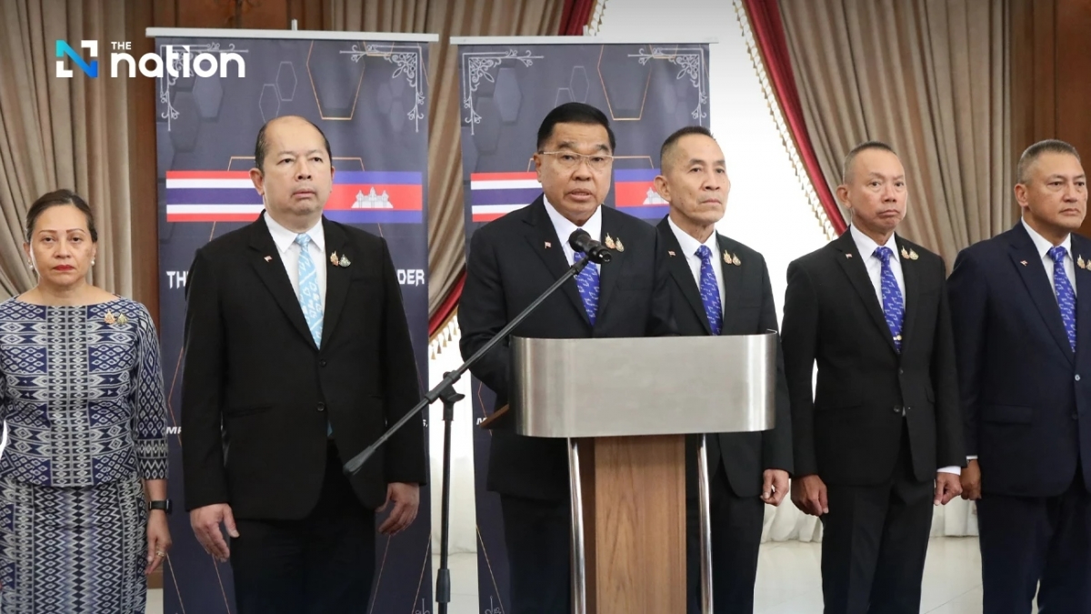 Ảnh Bộ trưởng Quốc phòng Thái Lan Nattapon Narkhanit ngày 23.10 - Nguồn: The Nation