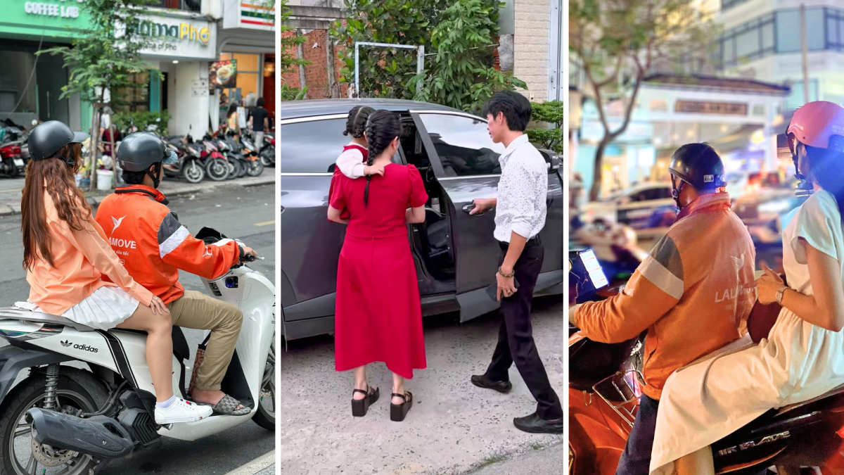 Đa dạng các loại xe phục vụ khách hàng di chuyển trong thành phố.