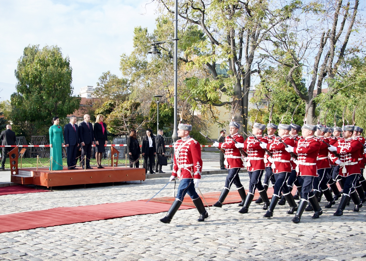 Lễ đón trọng thể Tổng Bí thư Tô Lâm và Phu nhân thăm chính thức Cộng hòa Bulgaria