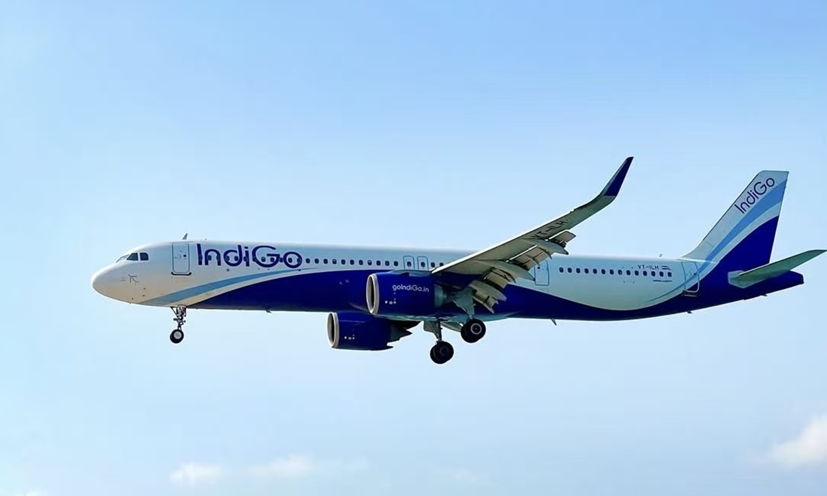 Một máy bay của hãng IndiGo. Ảnh: IndiGo