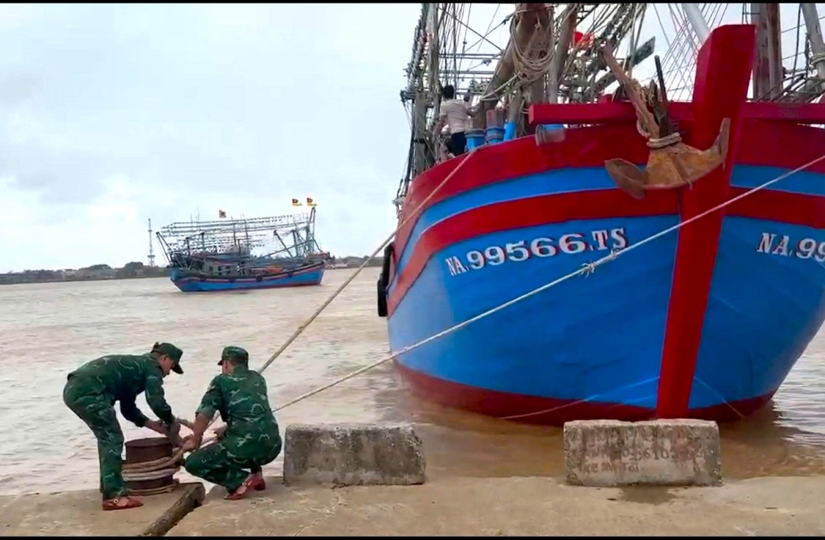 Neo đậu tàu thuyền ứng phó bão số 12