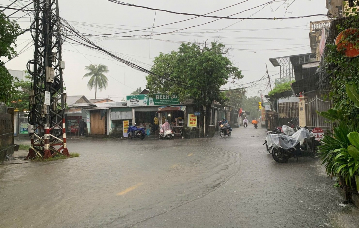 Ngập đường Phạm Thị Liên, phường Kim Long, thành phố Huế