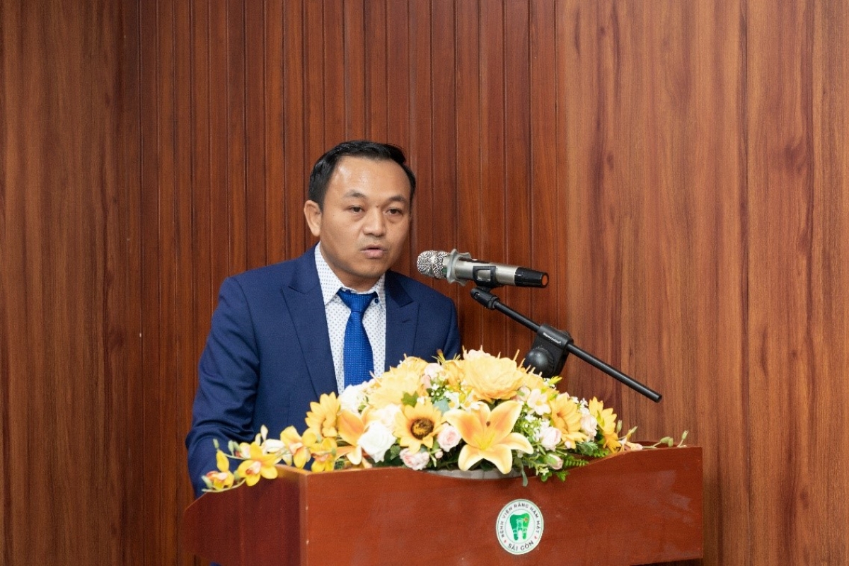 Ông Nguyễn Văn Dũng, Giám đốc Bệnh viện Răng Hàm Mặt Sài Gòn phát biểu