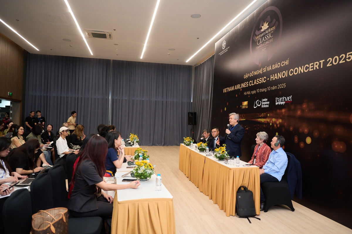 Toàn cảnh buổi họp báo Vietnam Airlines Classic – Hanoi Concert 2025
