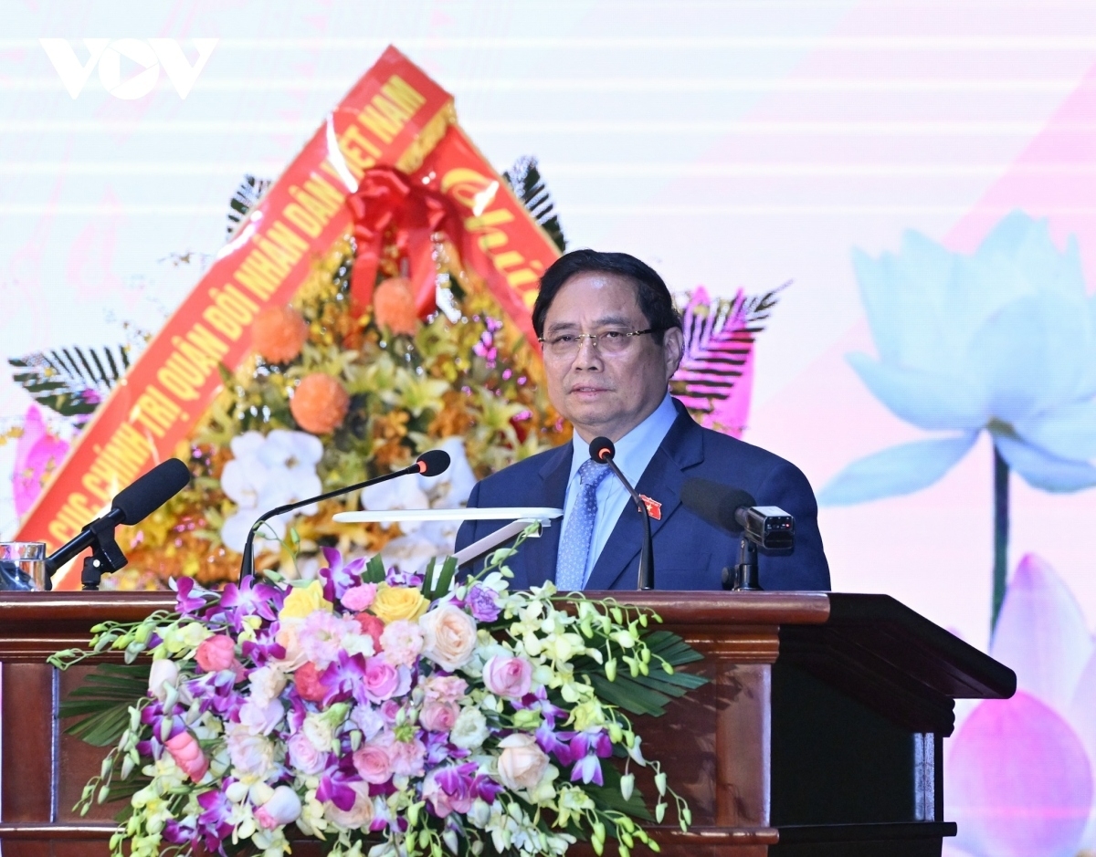 Thủ tướng Phạm Minh Chính đến dự Lễ đón nhận danh hiệu Anh hùng Lực lượng vũ trang nhân dân và kỷ niệm 62 năm Ngày truyền thống Quân chủng Phòng không- Không quân.
