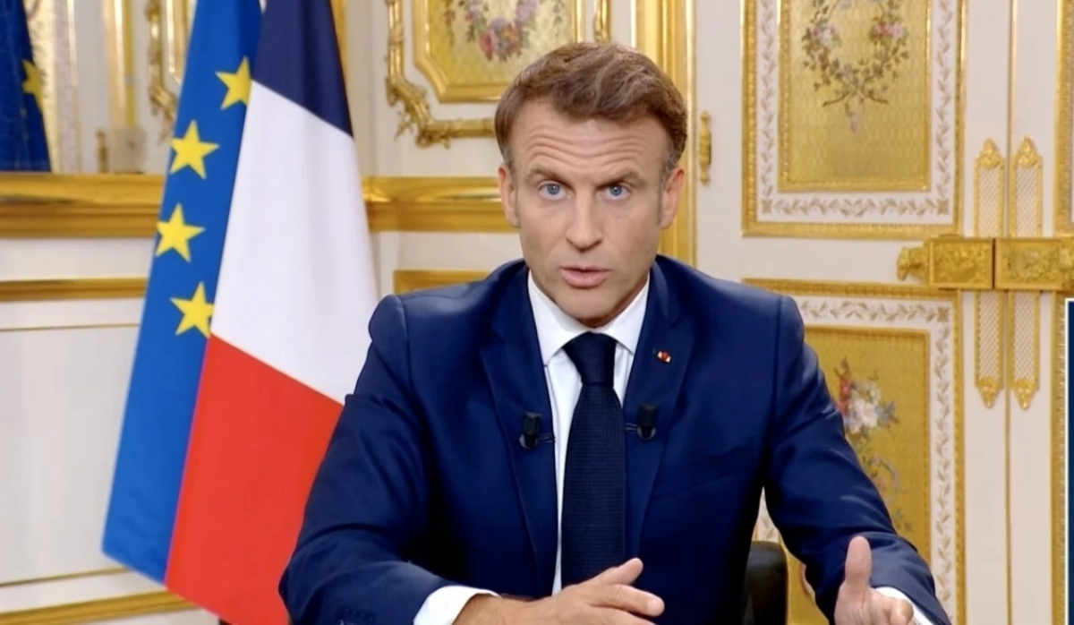 Tổng thống Pháp Macron (Ảnh: France Info)