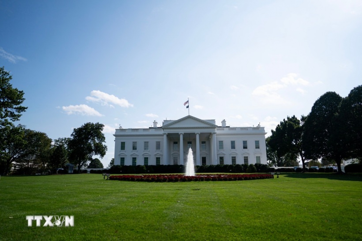 Nhà Trắng tại Washington, D.C., Mỹ. (Ảnh: THX/TTXVN)