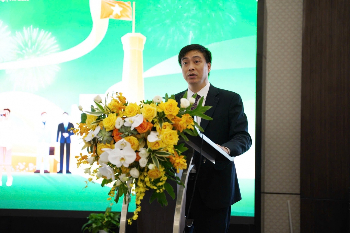 Ông Bùi Nguyễn Anh Tuấn, Phó Cục trưởng Cục Quản lý và Phát triển thị trường trong nước phát biểu