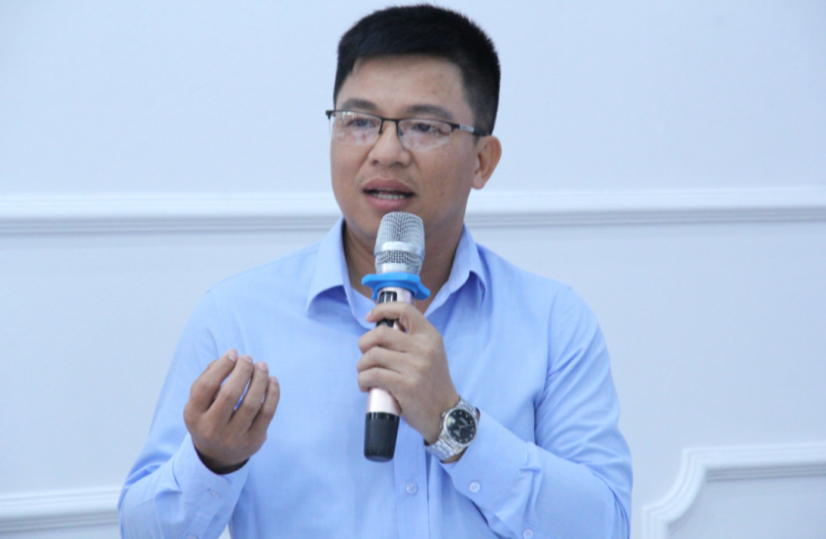 Ông Lê Văn Việt - Giám đốc HTX Sản xuất và Thương mại Xuyên Việt. (Ảnh: Minh Ngọc)