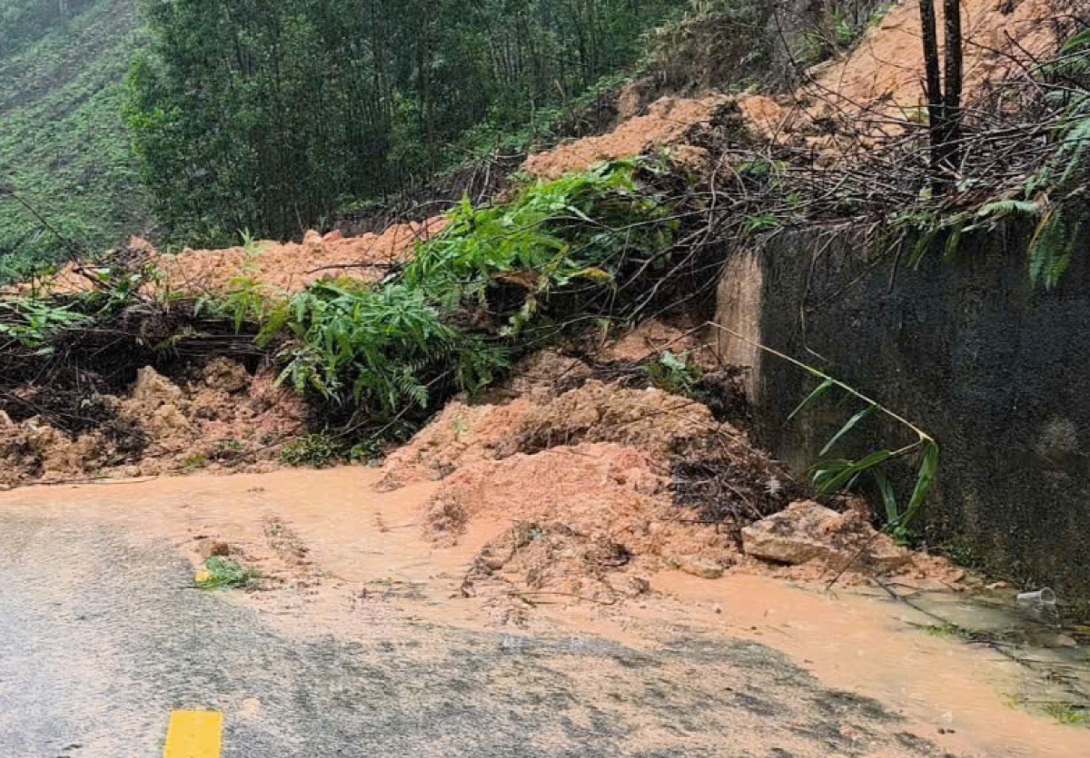 Tại Đà Nẵng xuất hiện nhiều điểm sạt lở.