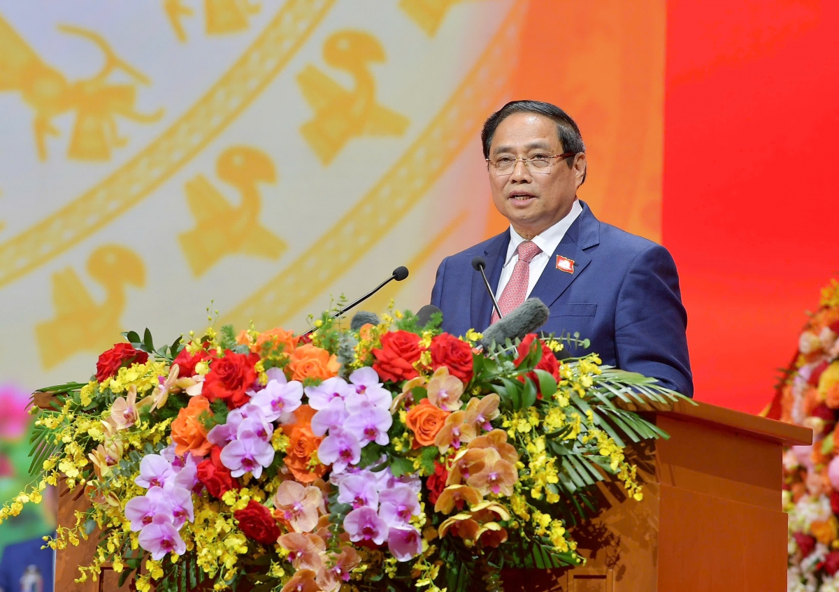 Thủ tướng Phạm Minh Chính nhấn mạnh Chính phủ quyết tâm xây dựng Đảng bộ trong sạch, vững mạnh toàn diện, góp phần thực hiện thắng lợi Nghị quyết Đại hội đại biểu toàn quốc lần thứ XIV của Đảng.