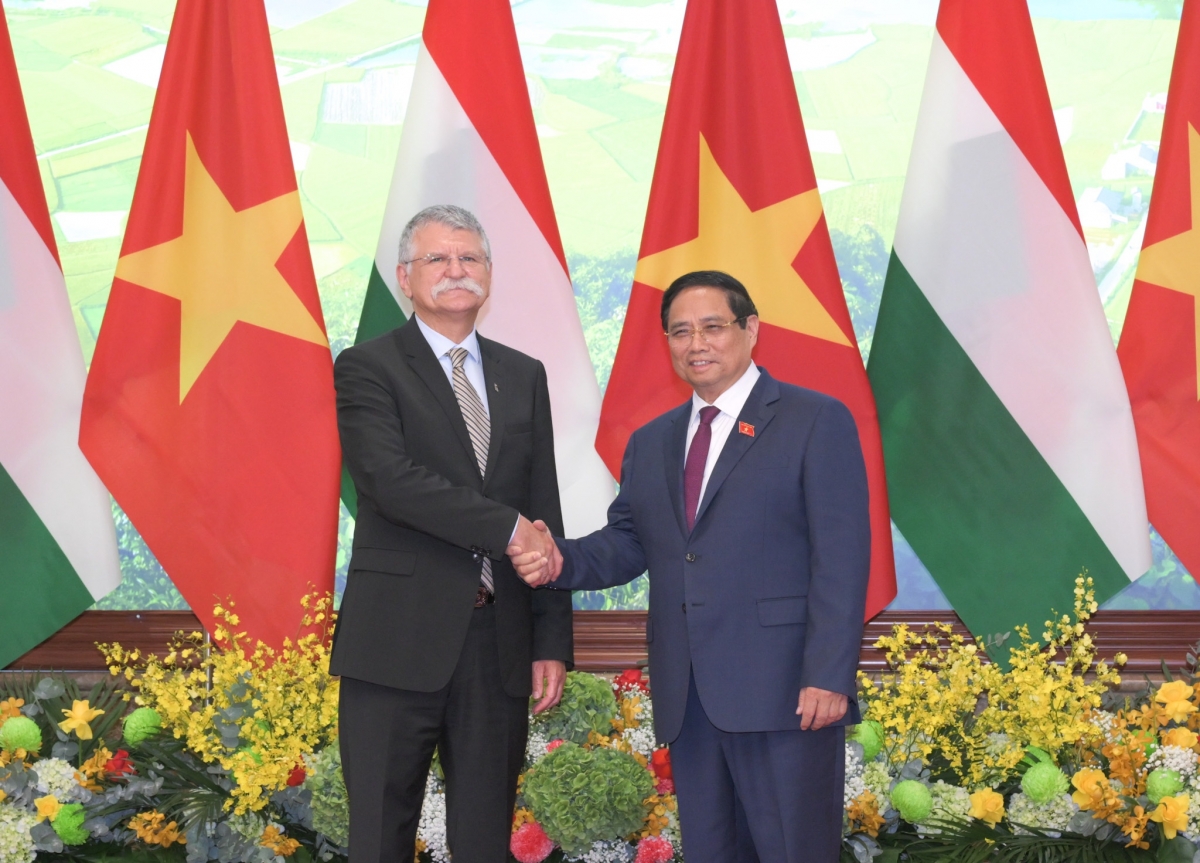 Thủ tướng Chính phủ Phạm Minh Chính tiếp Chủ tịch Quốc hội Hungary Kover Laszlo