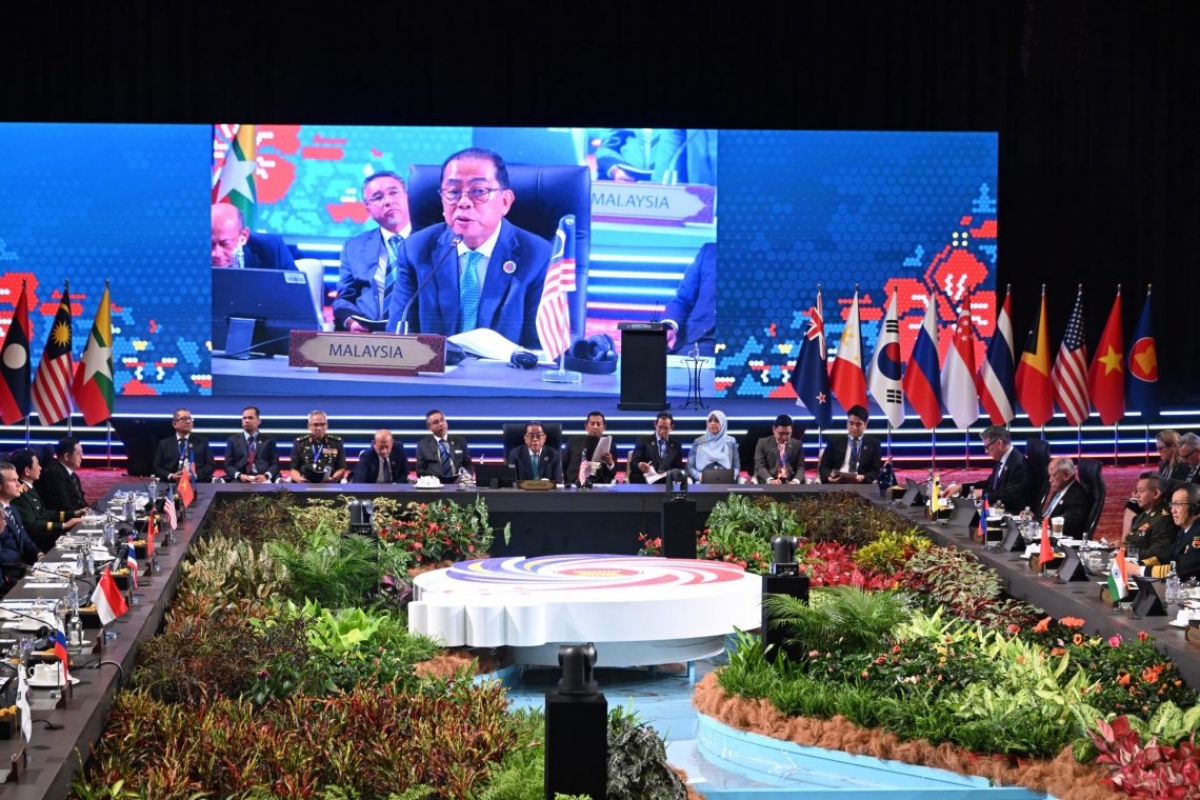 Ảnh Hội nghị Bộ trưởng Quốc phòng ASEAN mở rộng lần thứ 12 ngày 1.11 tại Malaysia - Nguồn Hiệp hội ASEAN