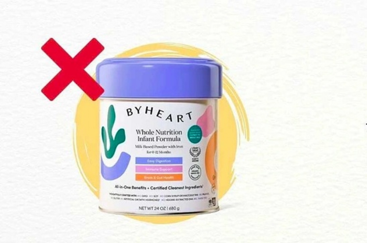 Sản phẩm sữa công thức ByHeart Whole Nutrition. Ảnh: WHO