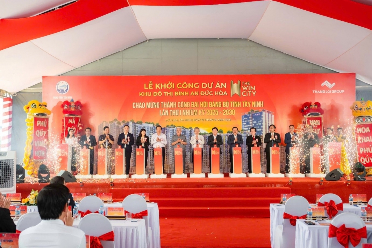 Khoảnh khắc chính thức Khởi công The Win City – dấu mốc quan trọng trong hành trình phát triển của tập đoàn Thắng Lợi.