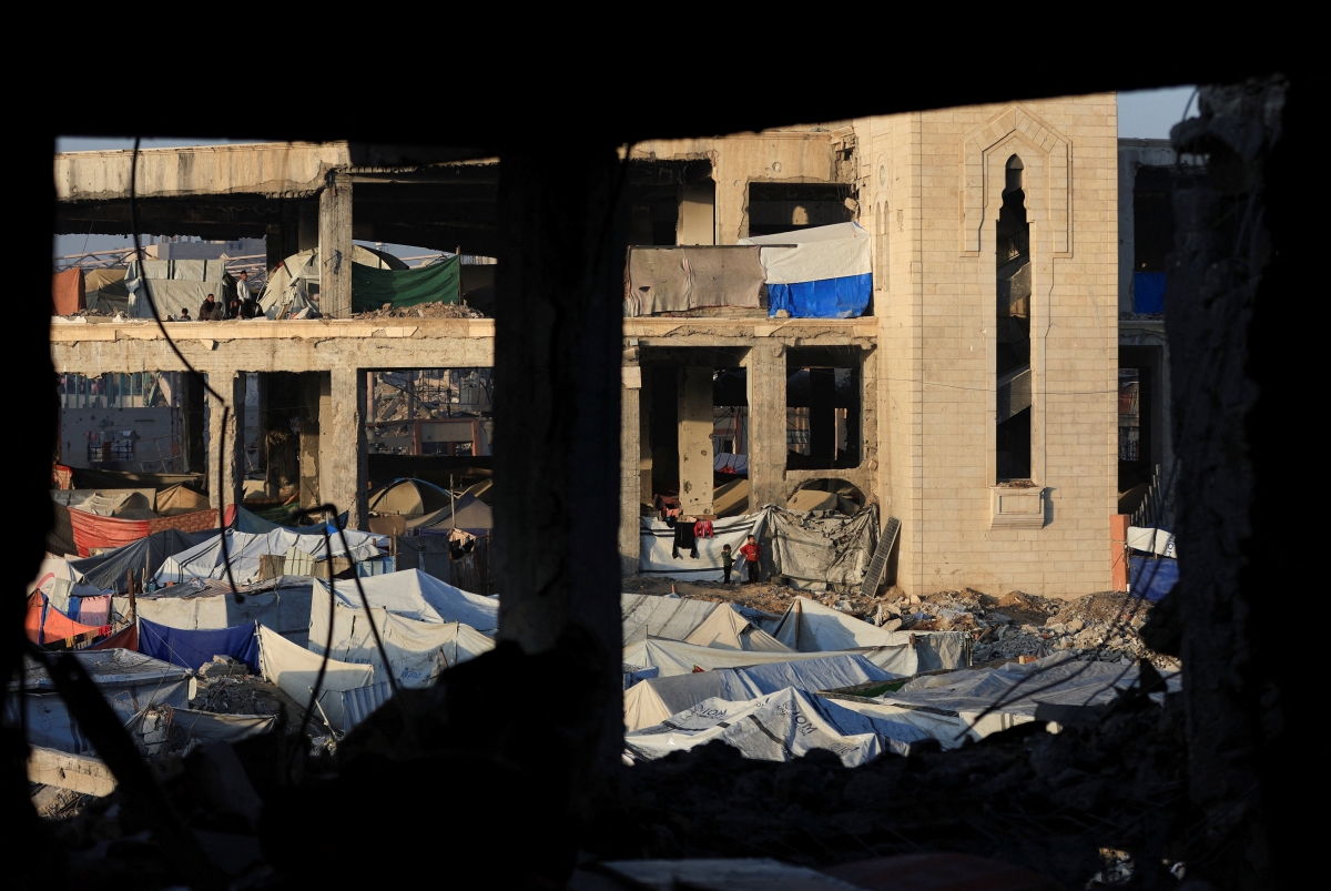 Hậu quả của cuộc không kích của Israel vào Thành phố Gaza (Ảnh: Reuters)