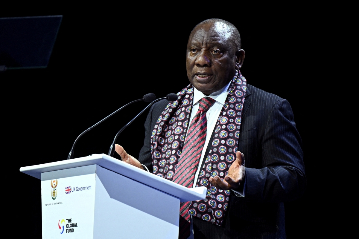 Tổng thống Nam Phi Cyril Ramaphosa. Ảnh: REUTERS
