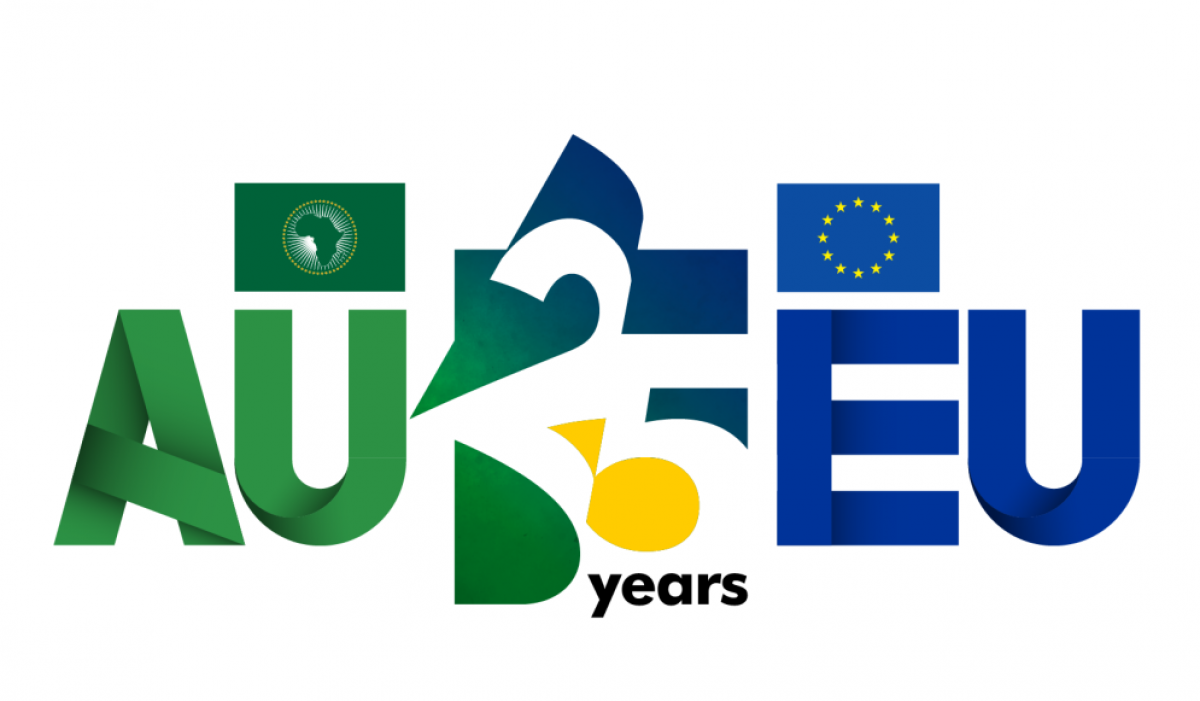 Logo Hội nghị thượng đỉnh Liên minh châu Phi (AU) - Liên minh châu Âu (EU) 2025. Ảnh: EUROPA