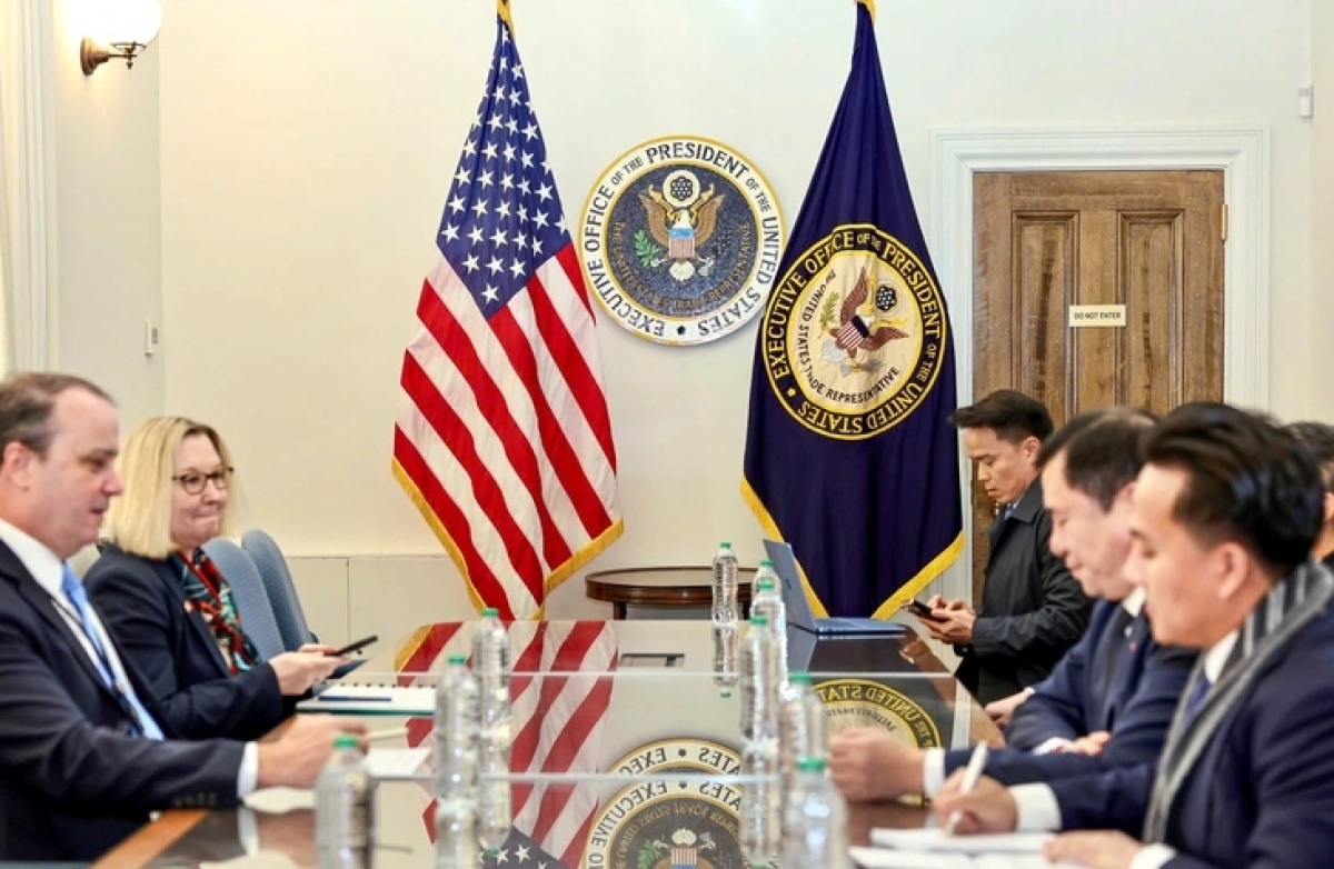 Đoàn đàm phán Việt Nam với sự tham dự của các bộ ngành - Ảnh: Bộ Công Thương