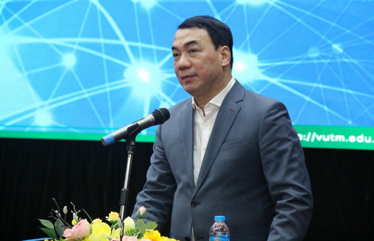 TS Nguyễn Ngô Quang – Cục trưởng Cục Khoa học Công nghệ và Đào tạo (Bộ Y tế)  tại hội thảo.