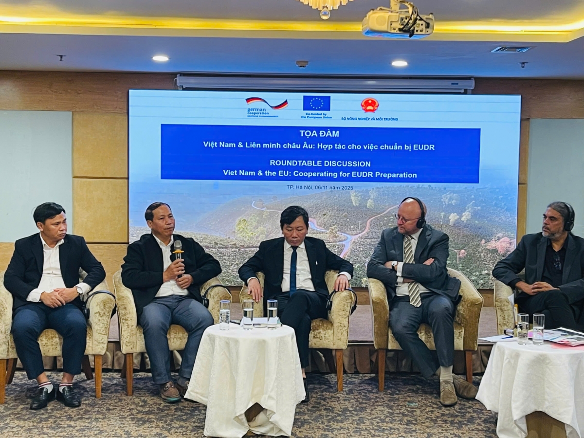 Các đại biểu tham gia Tọa đàm về EUDR sắp được triển khai (Ảnh: GIZ)