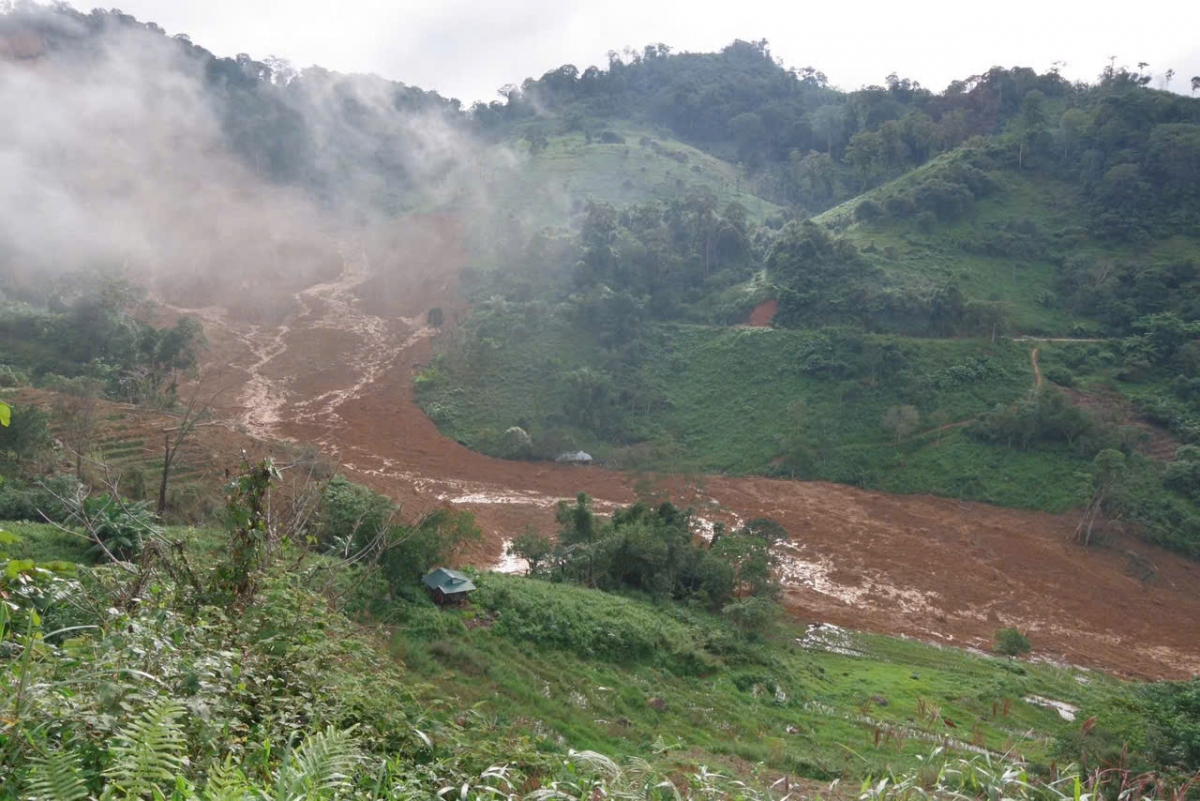 Hiện trường vụ sạt lở