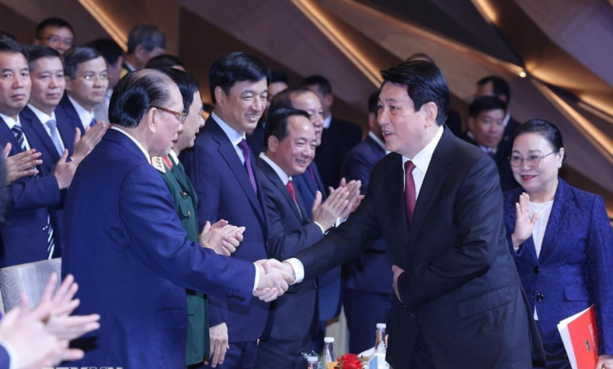 Chủ tịch nước Lương Cường và các đại biểu dự Lễ kỷ niệm 50 năm Quốc khánh nước CHDCND Lào (2/12/1975-2/12/2025)