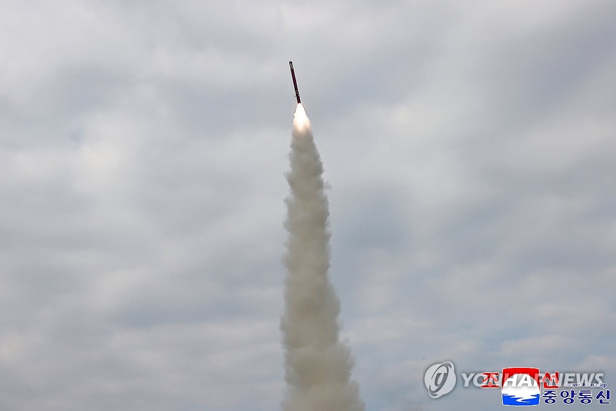 Triều tiên đã phóng thử một tên lửa hành trình vào hôm 28-10 (ảnh KCNA - Yonhap News)