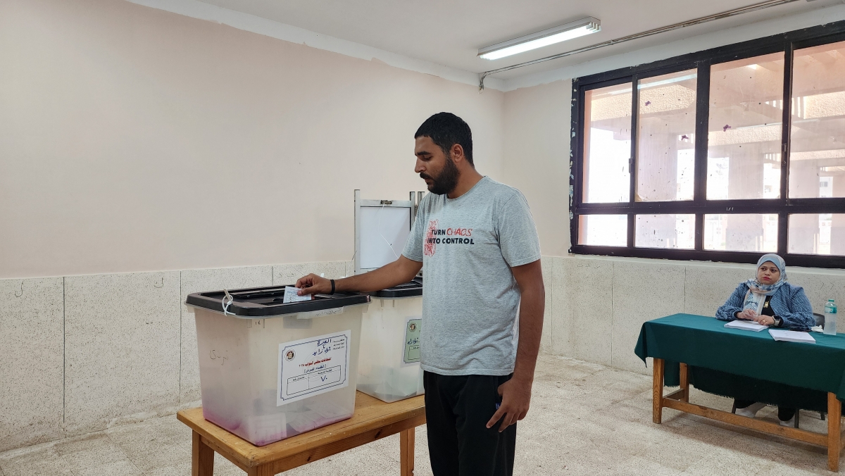 Bầu cử Hạ viện Ai Cập. Ảnh VOV