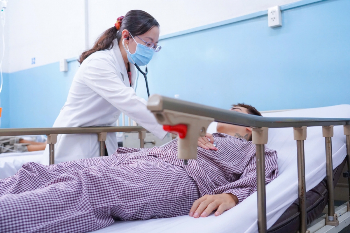 Bệnh nhân được chăm sóc tại BV Nhân dân Gia Định (Ảnh BV cung cấp)