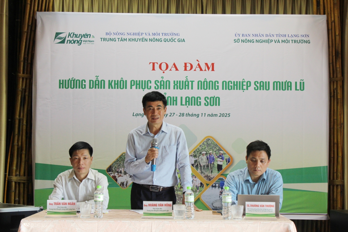 Các nội dung thảo luận tập trung vào các lĩnh vực bị thiệt hại nặng nề, như Khôi phục kỹ thuật cho cây na, cây lúa sau lũ; Cách phòng chống bệnh cho ốc nhồi, ốc giống; Các giải pháp hỗ trợ kinh tế phục hồi sau lũ; Hỗ trợ sản xuất trồng hoa để đa dạng hóa nguồn thu….