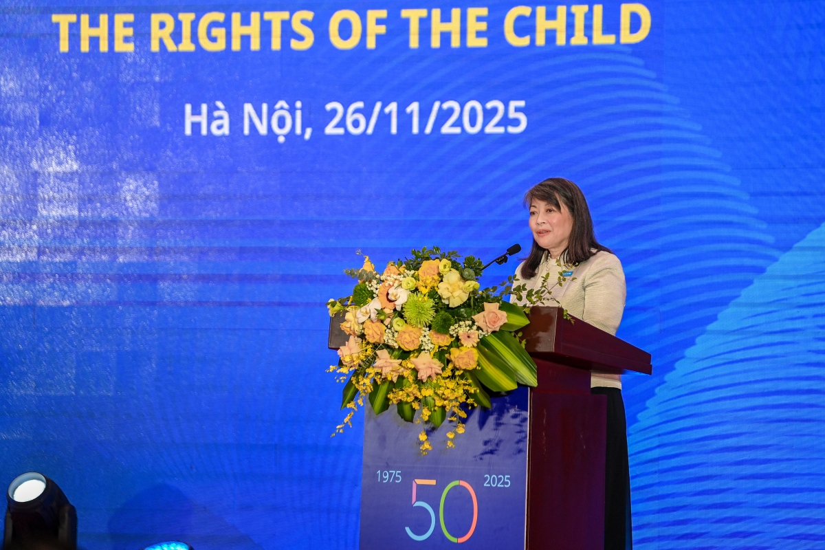Bà June Kunugi, Giám đốc UNICEF khu vực Đông Á - Thái Bình Dương. (Ảnh: BTC)