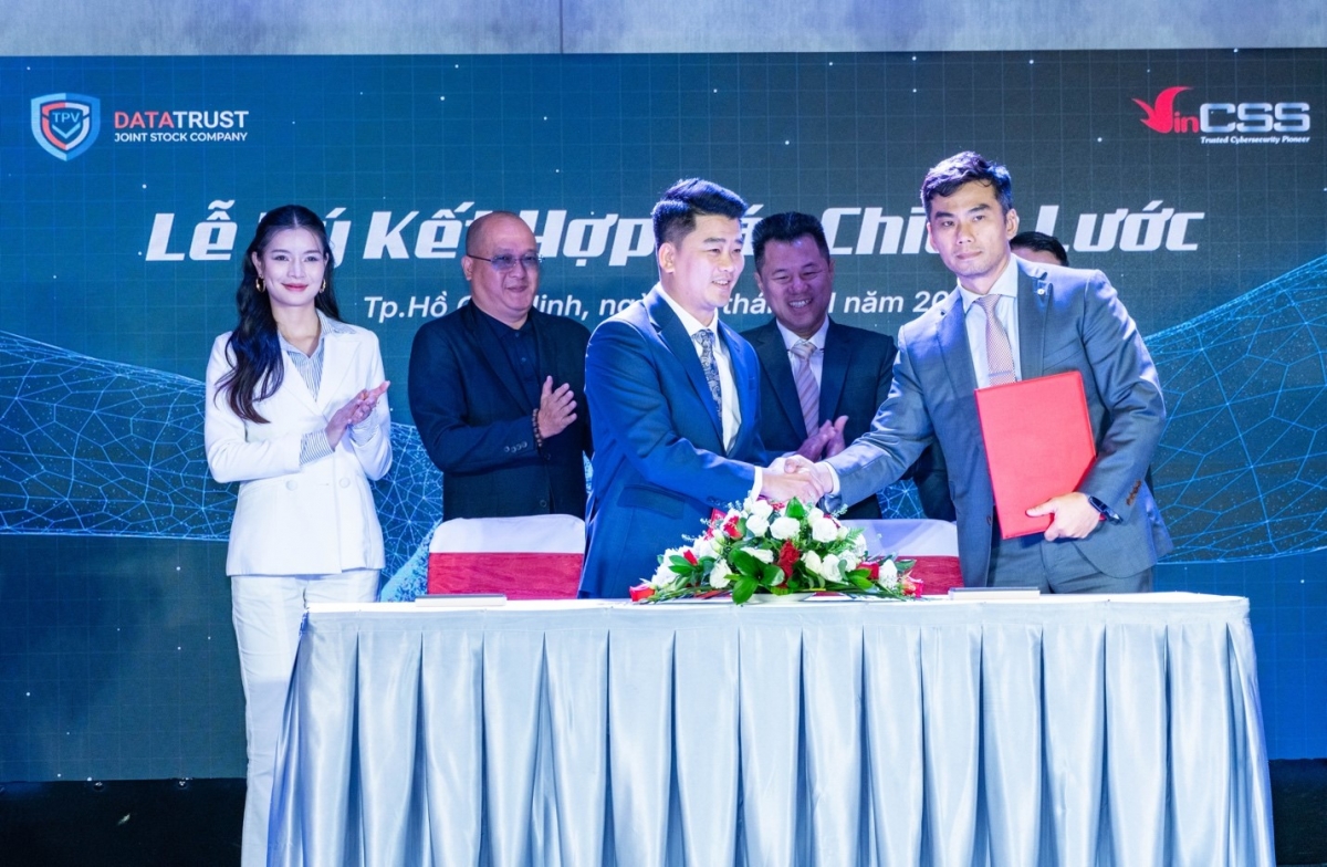 Ký kết giữa TPV DataTrust và VinCSS được kỳ vọng sẽ tạo ra hệ sinh thái an ninh mạng – niềm tin số “Make in Vietnam”.