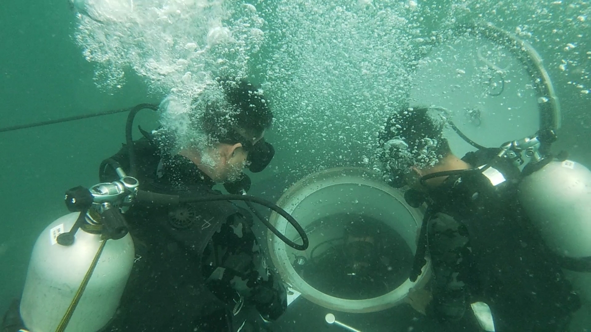 Đoàn viên thanh niên Lữ đoàn Đặc công 126 Hải quân tham gia huấn luyện chuyên ngành