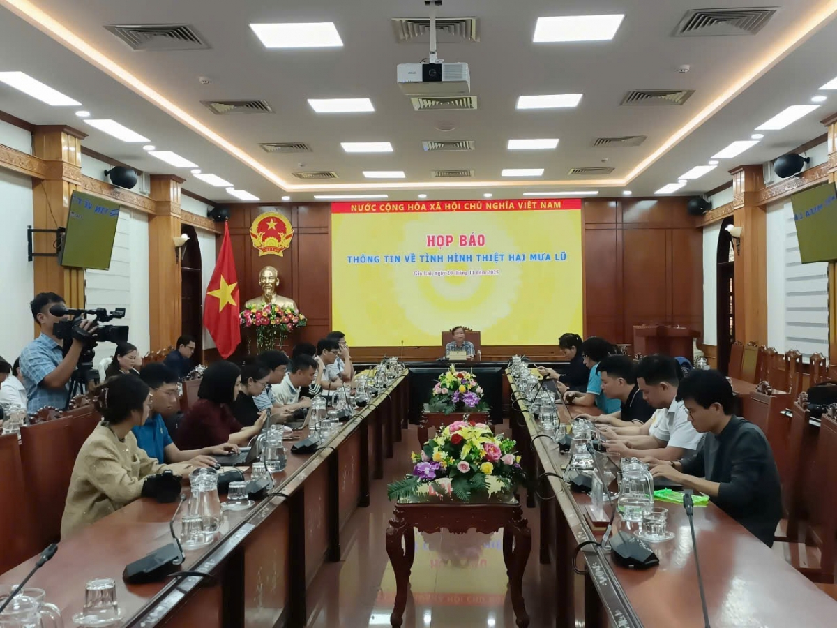 Tỉnh Gia Lai tổ chức họp báo thông tin về tình hình thiệt hại do mưa lũ