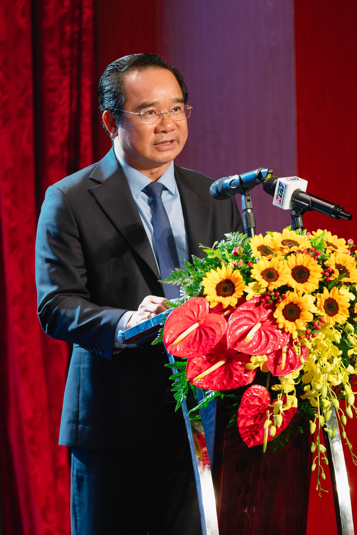 Chủ tịch UBND TP.Hồ Chí Minh Nguyễn Văn Được phát biểu tại buổi lễ