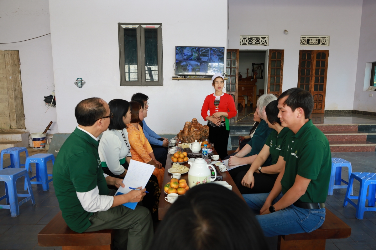 Một hộ nông dân được hưởng lợi từ dự án 