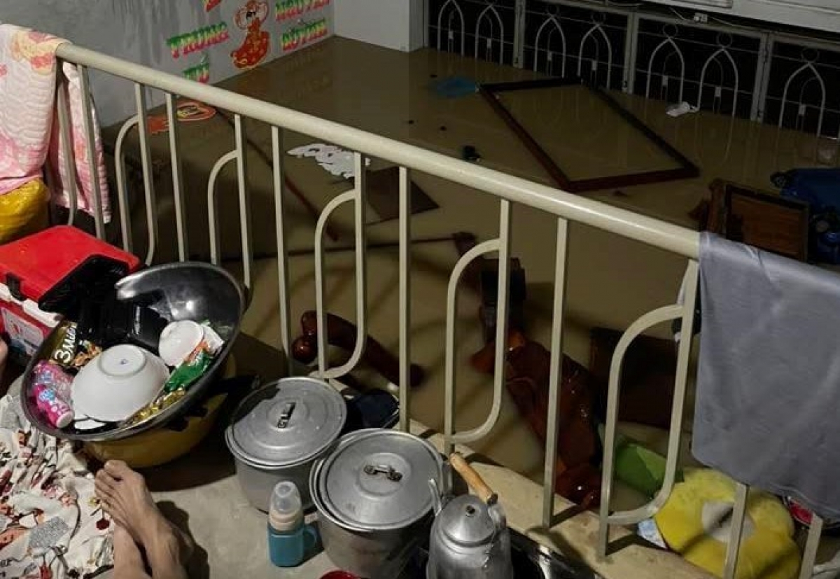 Đêm qua mực nước ở tỉnh Khánh Hòa dâng cao