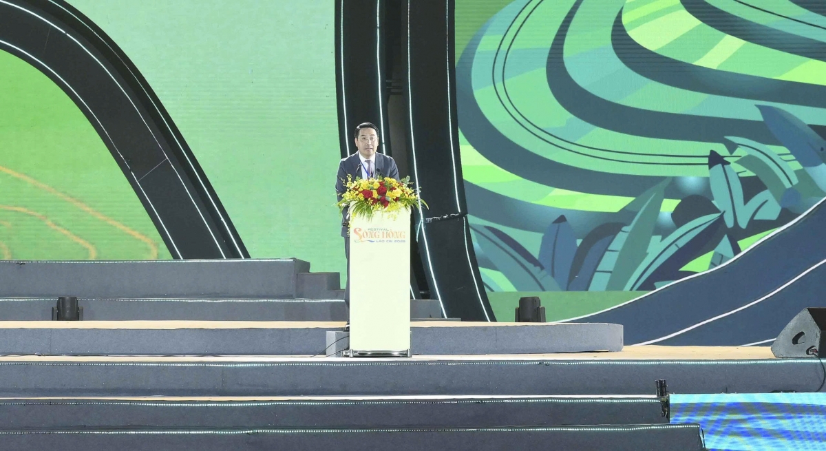 Ông Nguyễn Tuấn Anh - Chủ tịch UBND tỉnh Lào Cai phát biểu khai mạc