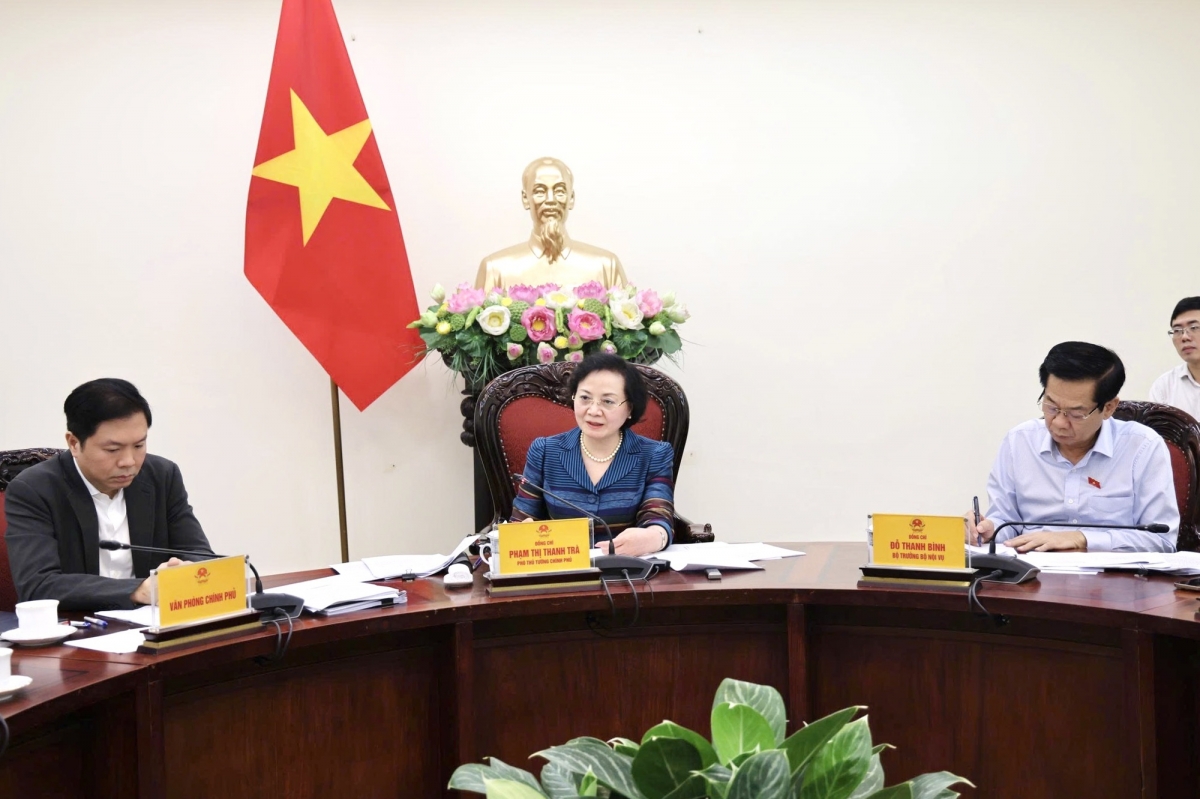 Phó Thủ tướng Phạm Thị Thanh Trà làm việc với Bộ Nội vụ