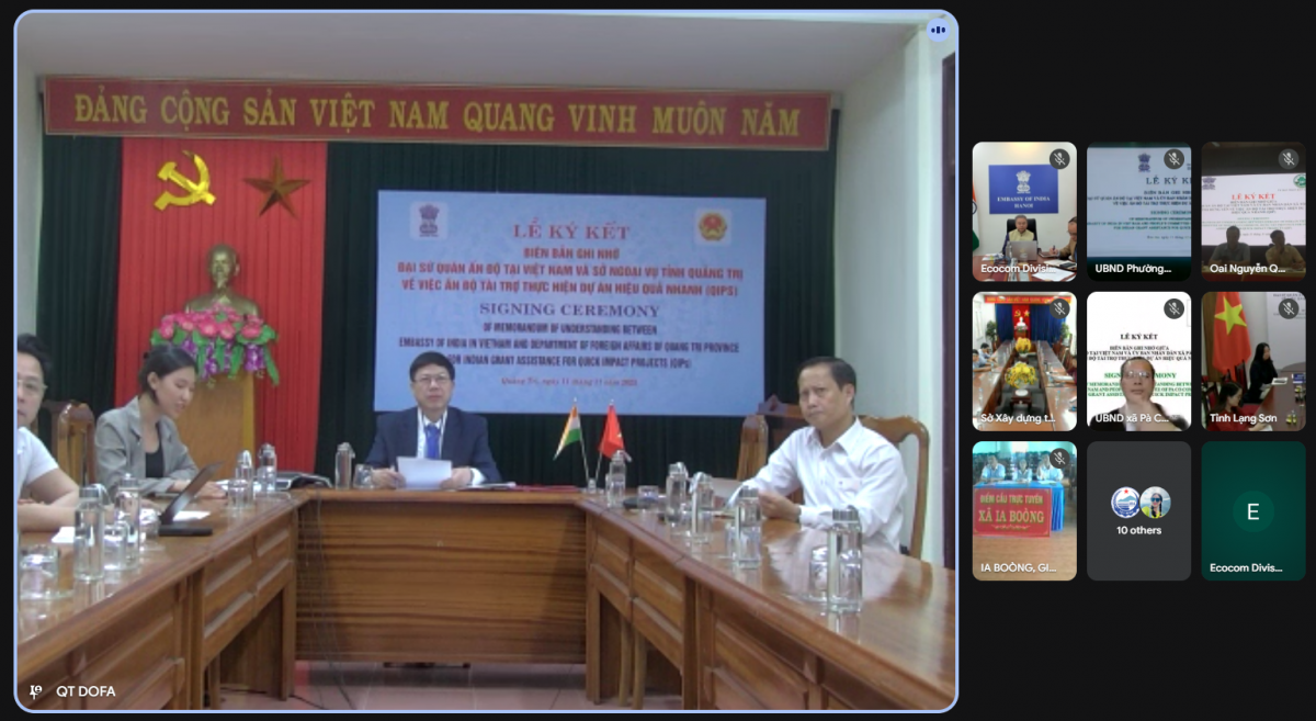 Hình ảnh Lễ ký kết trực tuyến