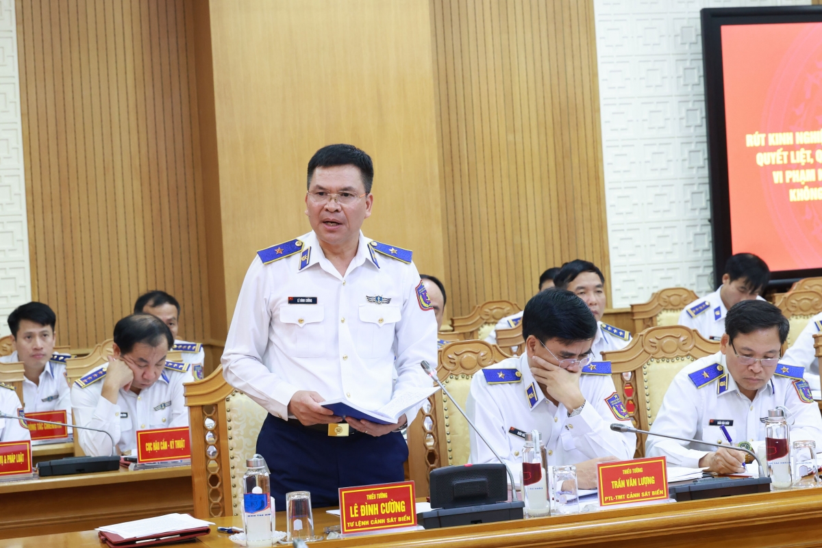 Thiếu tướng Lê Đình Cường phát biểu