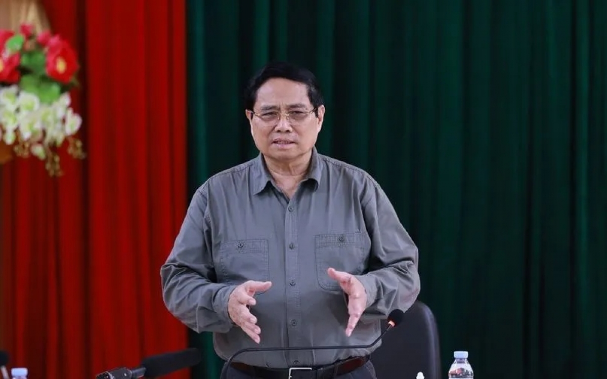 Thủ tướng Phạm Minh Chính làm việc với Ban Thường vụ Tỉnh ủy Thanh Hóa về tình hình phát triển kinh tế - xã hội.