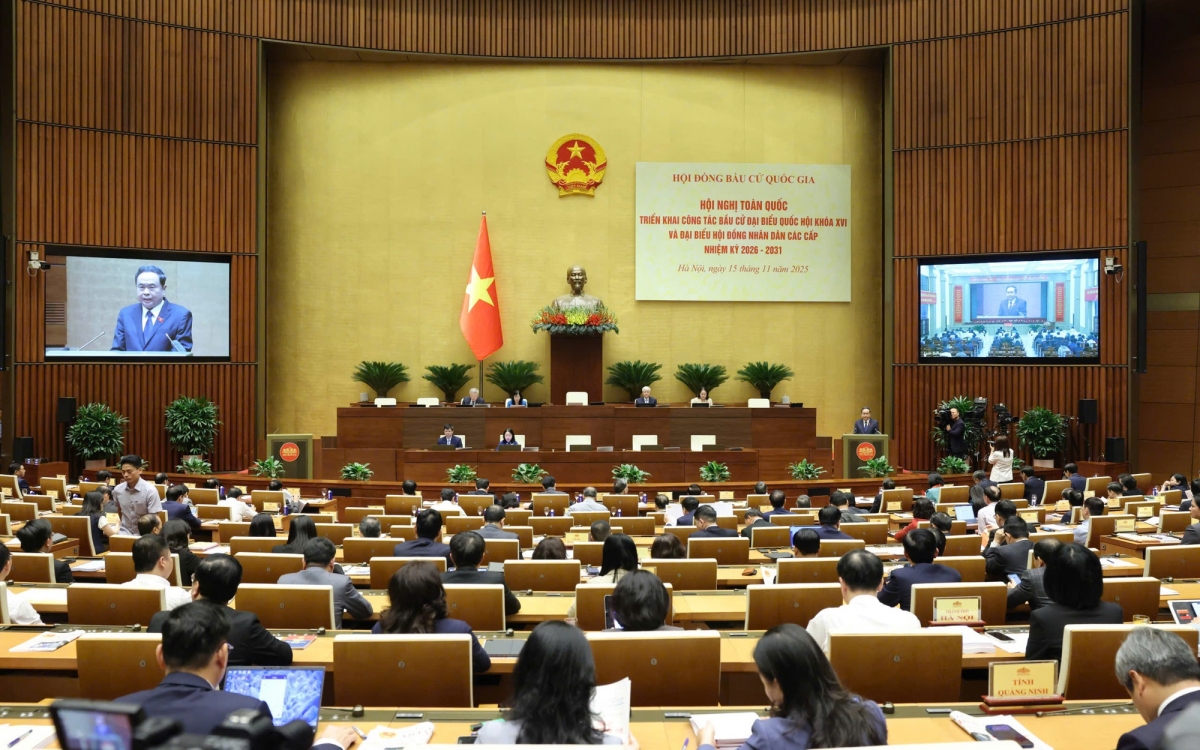 Quang cảnh Hội nghị tại điểm cầu Trung ương.