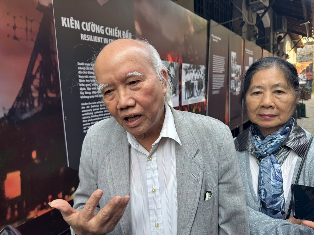 Ông Nguyễn Văn Trung, chiến sỹ tự vệ tham gia cuộc chiến, xúc động nhớ lại những ký ức hào hùng