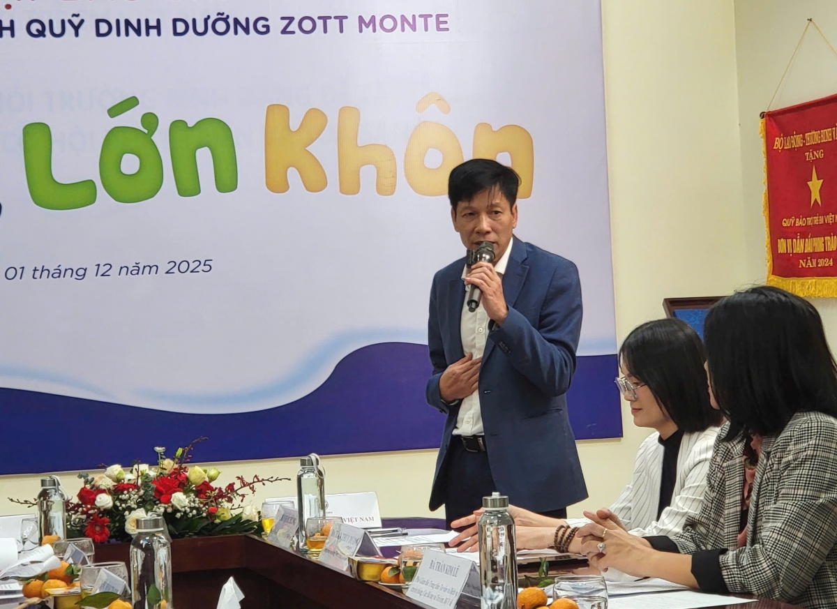 Ông Bùi Quốc Hùng– Phó Tổng Giám đốc Công ty TNHH Zott Việt Nam phát biểu tại chương trình