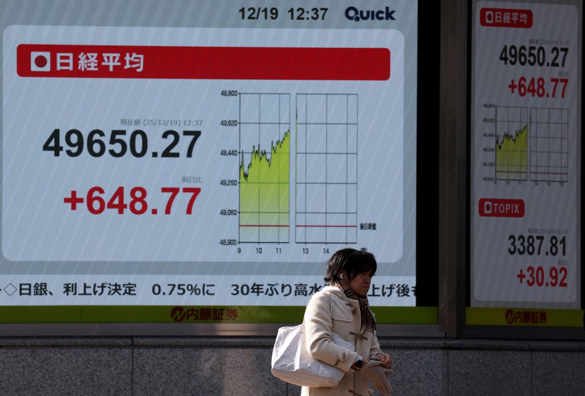 Thị trường chứng khoán Nhật Bản  (Reuters)